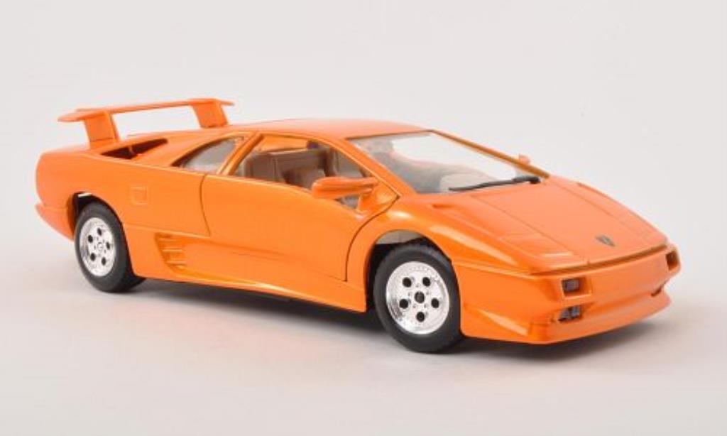 Lamborghini Diablo 1/24 Burago orange diecast model cars