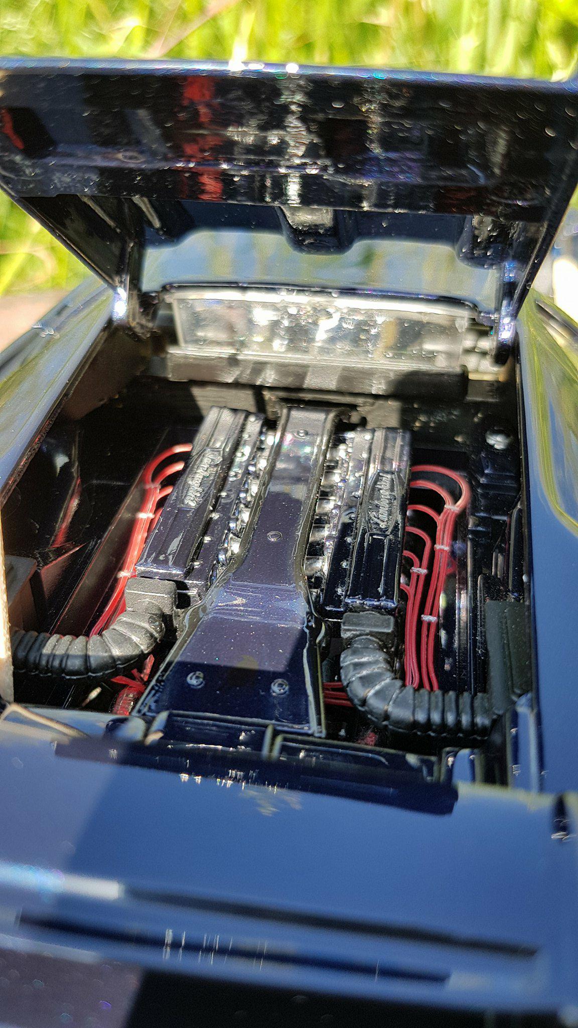 Lamborghini Diablo SV blu fontus jantes 20 pouces 1/18 Maisto
