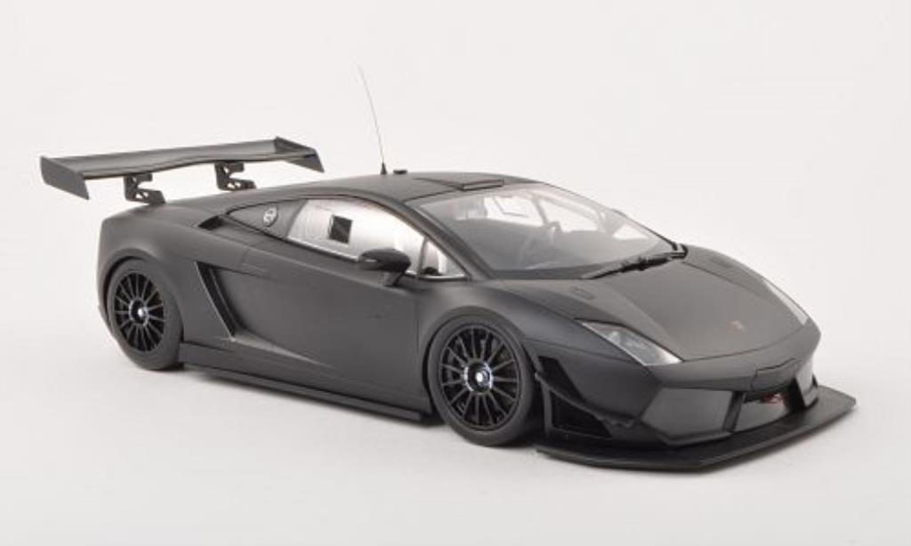 Lamborghini Gallardo 1/18 Minichamps LP 600+ GT3 matt-black Plain Body Version 2011 diecast model cars