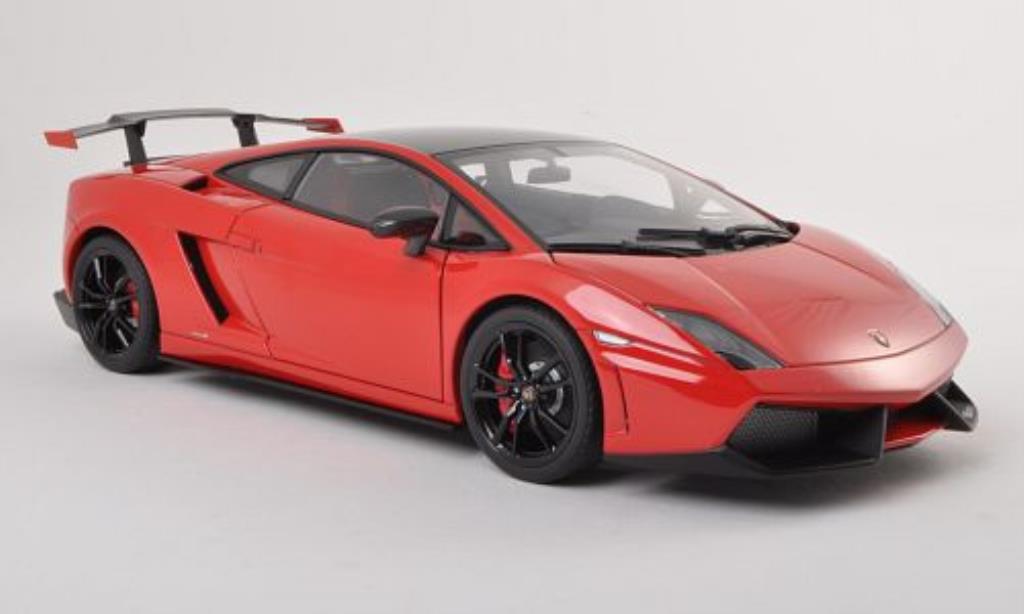 Lamborghini Gallardo 1/18 Autoart LP570 Supertrofeo Stradale red/black 2011 diecast model cars
