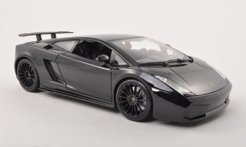 Lamborghini Gallardo 1/18 Maisto Superlegerra black 2007 diecast model cars