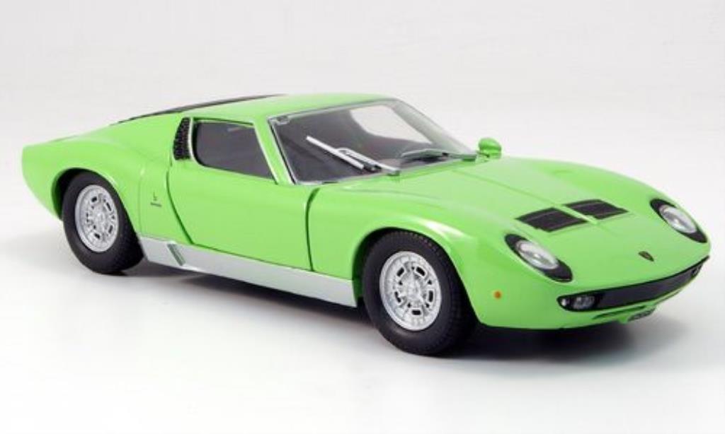 Lamborghini Miura P400 1/24 Motormax P400 S grun diecast model cars