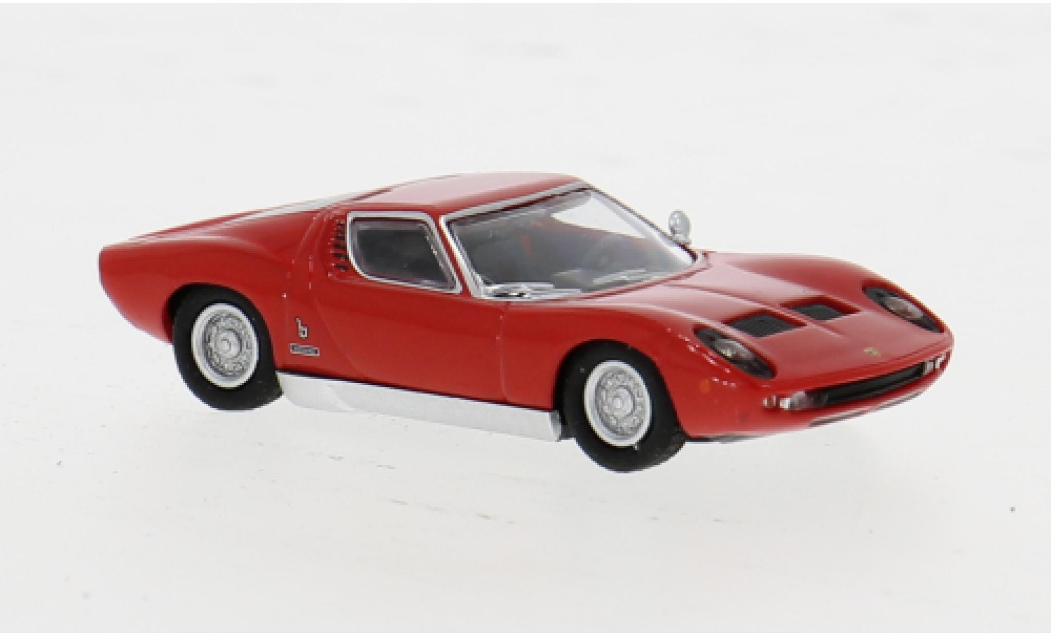 Lamborghini Miura 1/87 Minichamps red 1966 1:87 diecast model cars