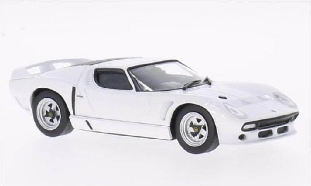 Lamborghini Miura SVJ 1/43 WhiteBox SVJ Roadster white 1981 diecast model cars