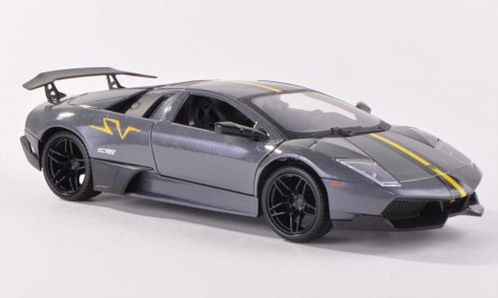 Lamborghini Murcielago LP670-4 1/24 Motormax LP670-4 SV grey/matt-black diecast model cars