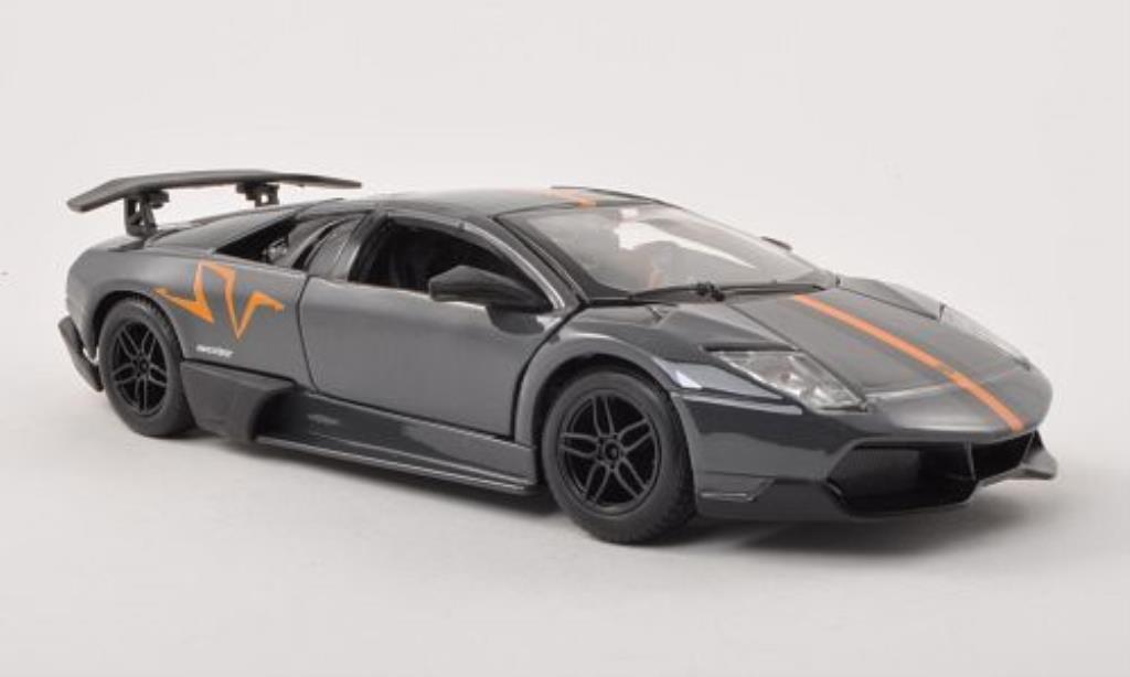 Lamborghini Murcielago LP670-4 1/24 Burago LP670-4 SV grey/orange/black diecast model cars