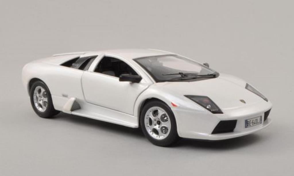 Lamborghini Murcielago 1/24 Burago white 2002 diecast model cars