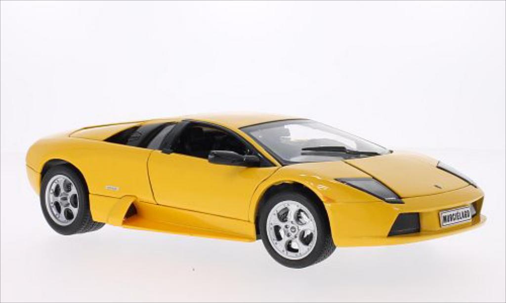 Lamborghini Murcielago 1/18 Welly metallic yellow diecast model cars