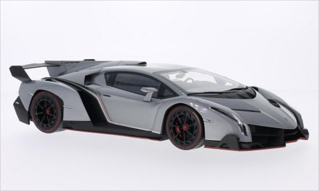 Lamborghini Veneno 1/18 Kyosho metallic grey/red diecast model cars