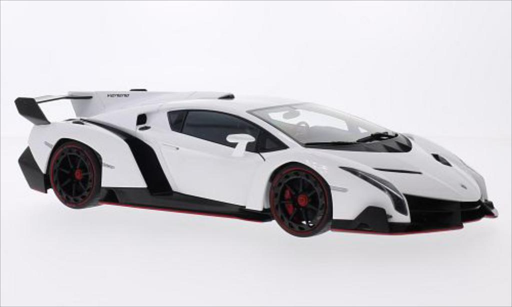 Lamborghini Veneno 1/18 Autoart white 2013 diecast model cars