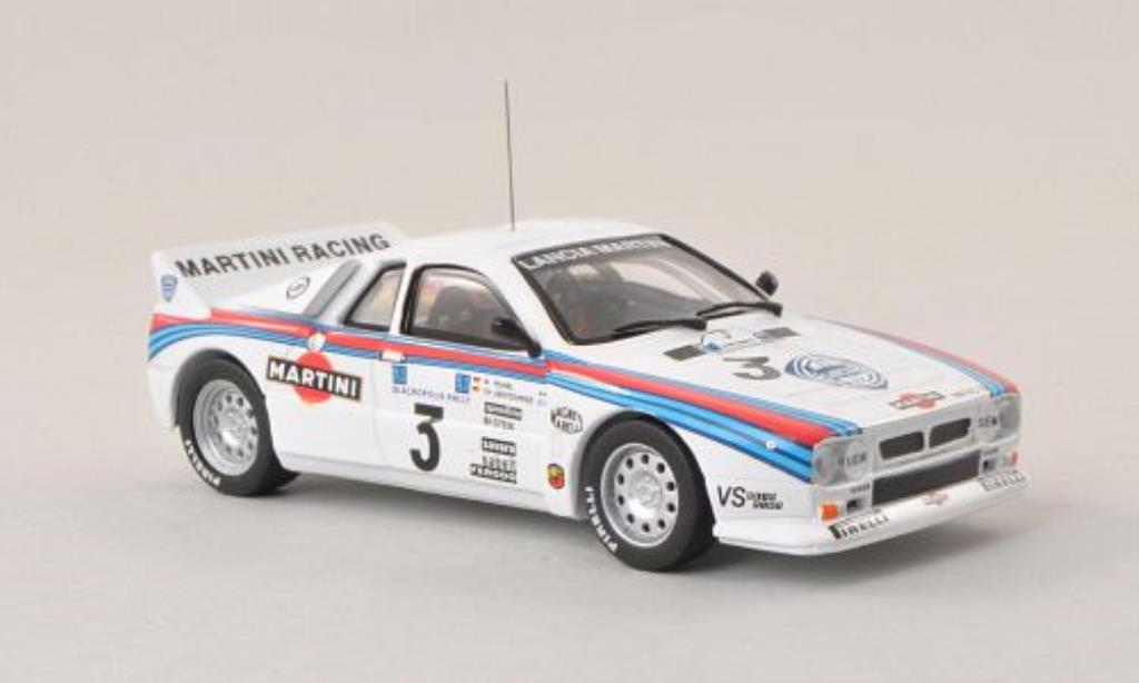 Lancia 37 1/43 IXO No.3 Martini Racing Akropolis Rally Griechenland 1983 /C.Geistdorfer diecast model cars