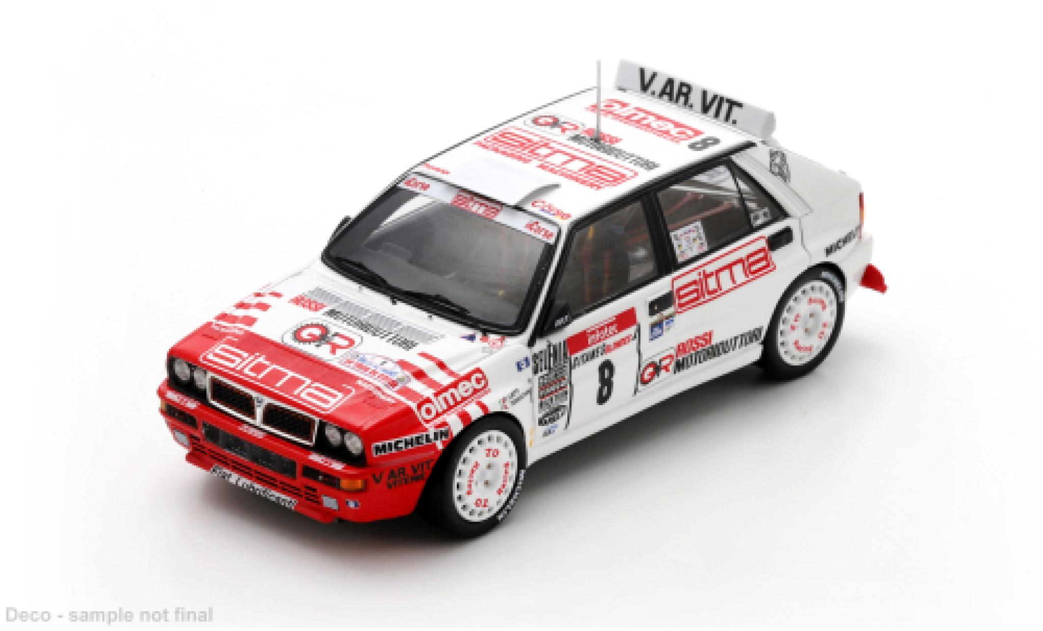 Lancia Delta 1/43 Spark HF integrale EVO Tour de Corse 1992 #8 P.Liatti/L.Tedeschini 1:43 diecast model cars