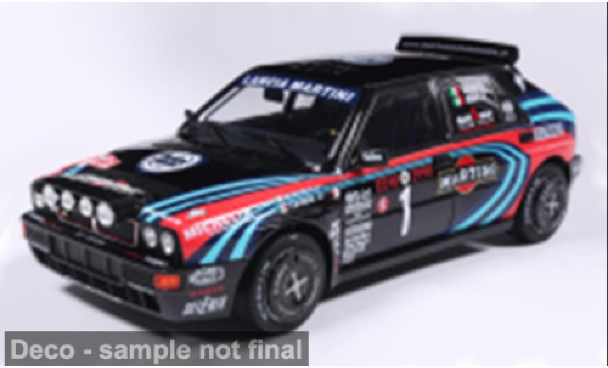 Lancia Delta 1/18 Solido HF Integrale black/Dekor 1:18 diecast model cars
