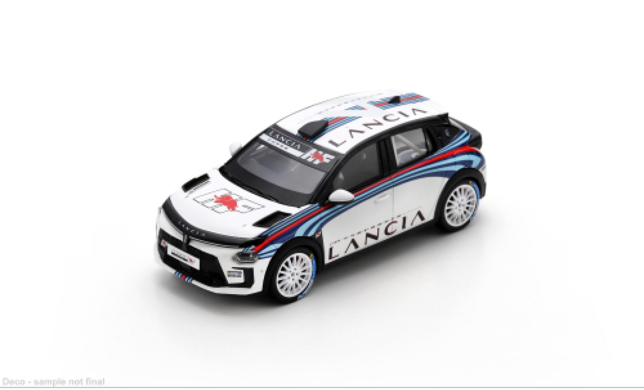Lancia Ypsilon 1/43 Spark HF Rally4 Presentation white/Dekor 1:43 diecast model cars