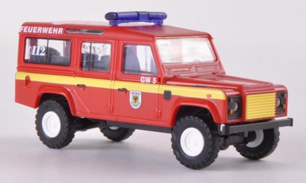 Land Rover Defender 1/87 Busch 110 SW Fire brigade Dortmund 1983 diecast model cars