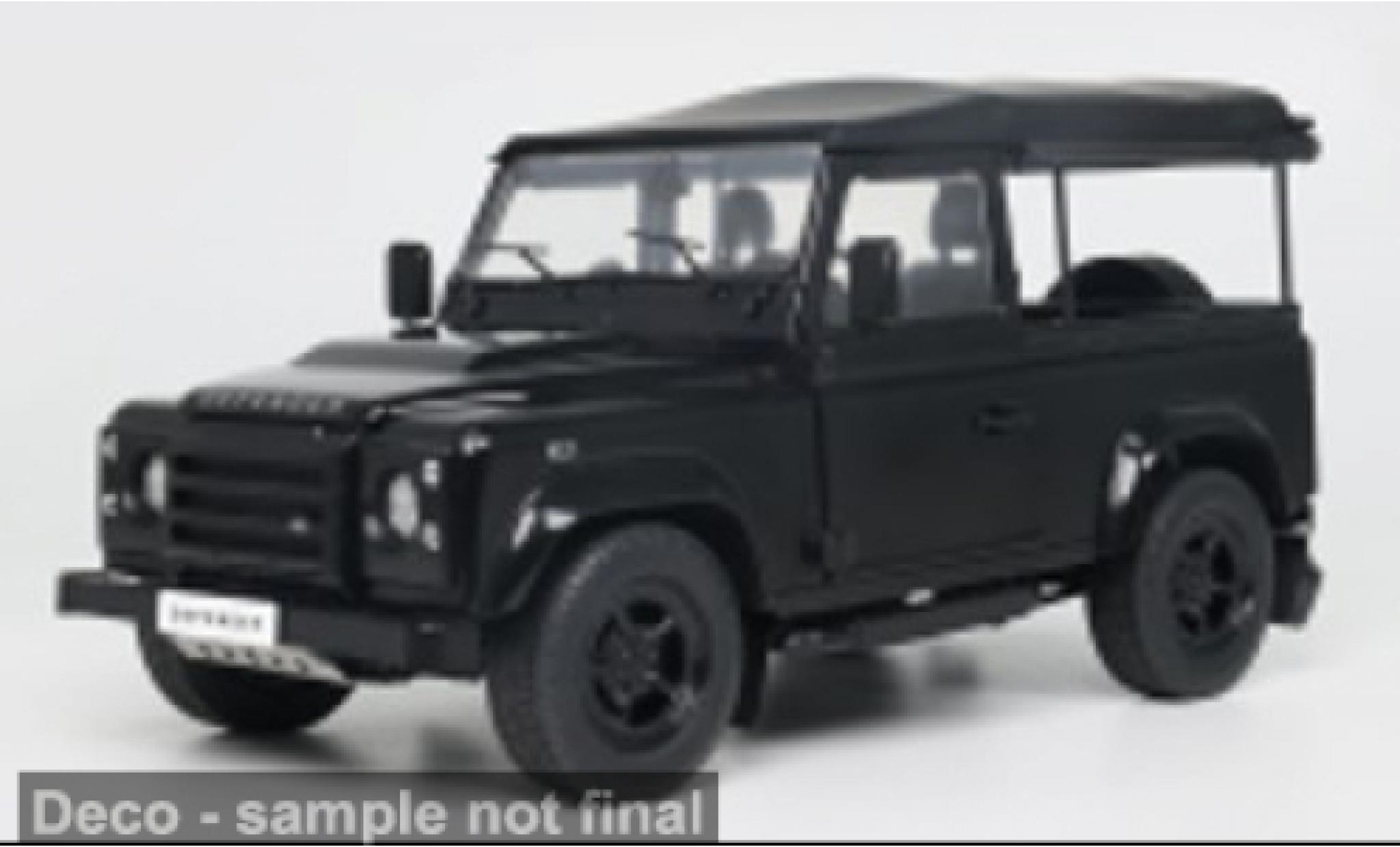 Land Rover Defender 1/18 Solido 90 black 2016 1:18 diecast model cars