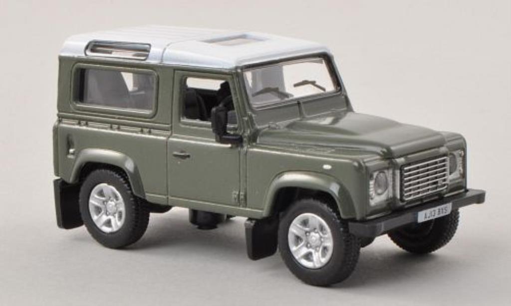 Land Rover Defender 1/76 Oxford 90 Station Wagon grey/white diecast model cars