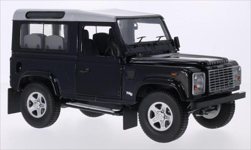 Land Rover Defender 1/18 Universal Hobbies 90 Station Wagon metallic blue/grey RHD diecast model cars
