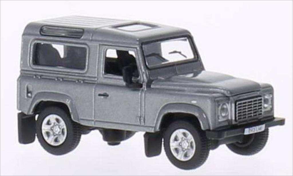 Land Rover Defender 1/76 Oxford 90 Station Wagon metallic grey RHD 2013 diecast model cars