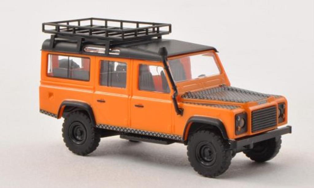 Land Rover Defender 1/87 Busch orange/matt-black 1983 diecast model cars