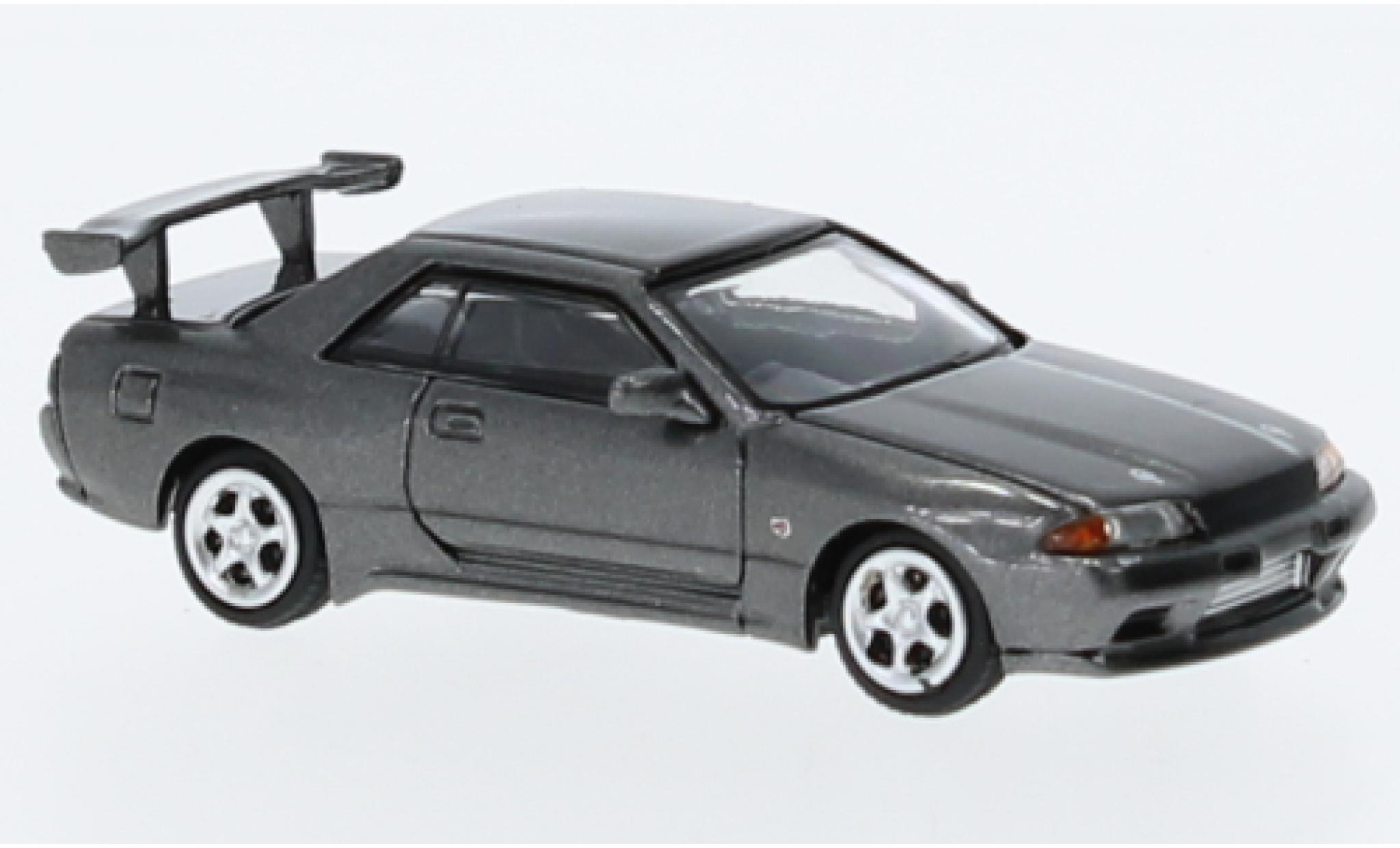 Nissan Skyline 1/87 Lang Feng Model GT-R (R32) metallise grey 1:87 diecast model cars