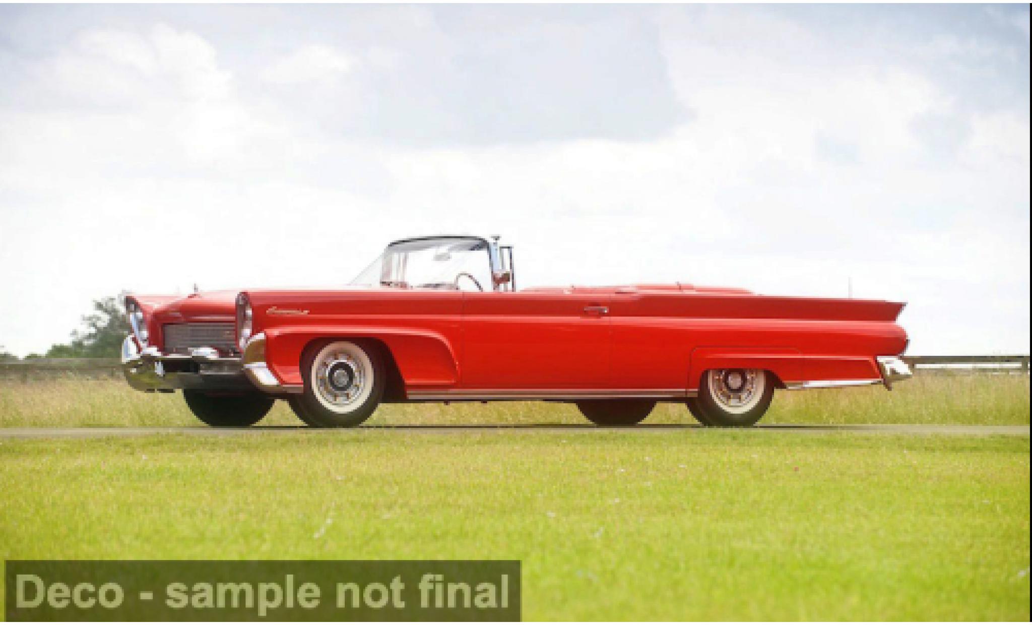 Lincoln Continental 1/18 Sun Star MKIII red 1958 1:18 diecast model cars