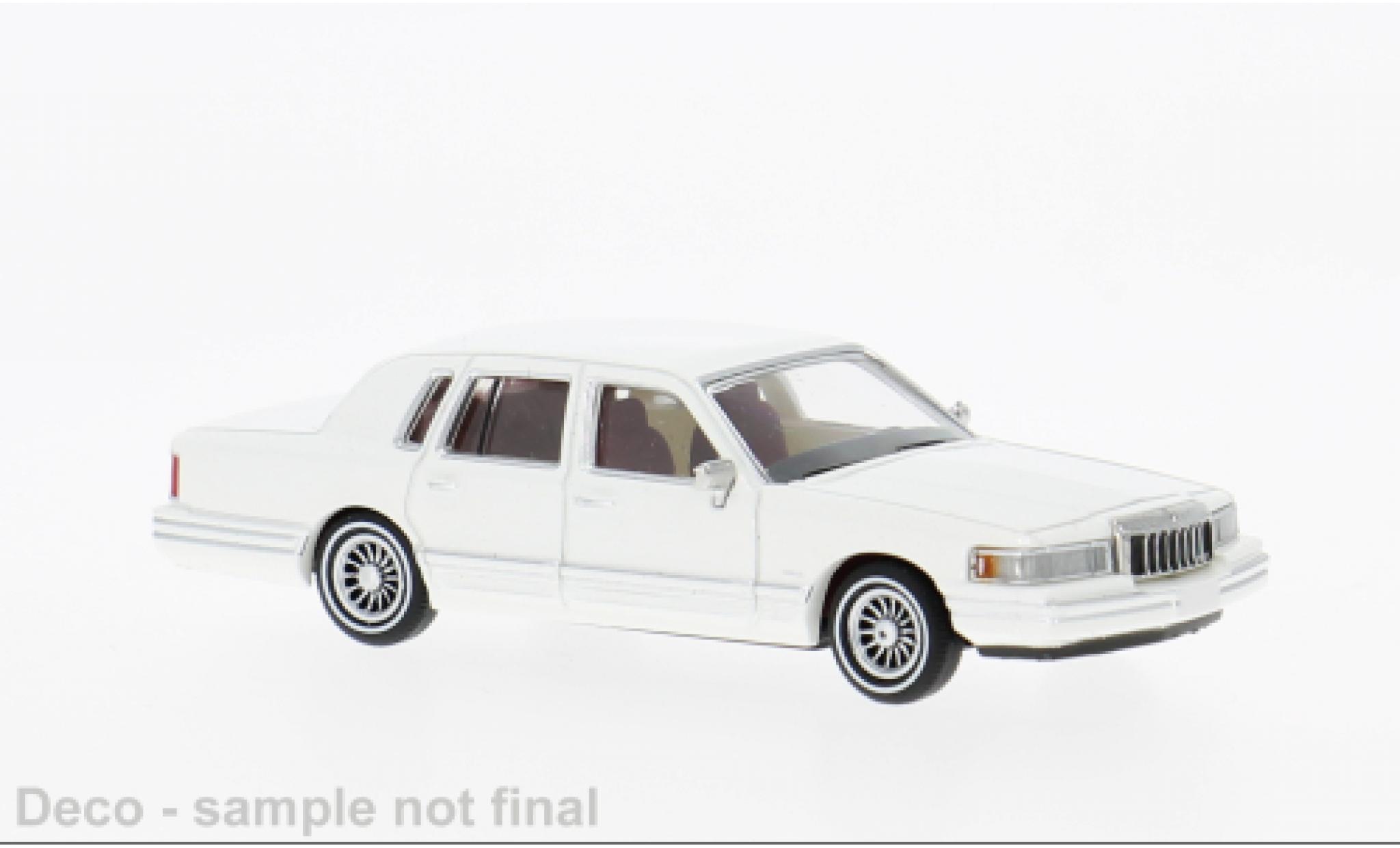 Lincoln Town Car 1/87 PCX87 white 1991 1:87 diecast model cars