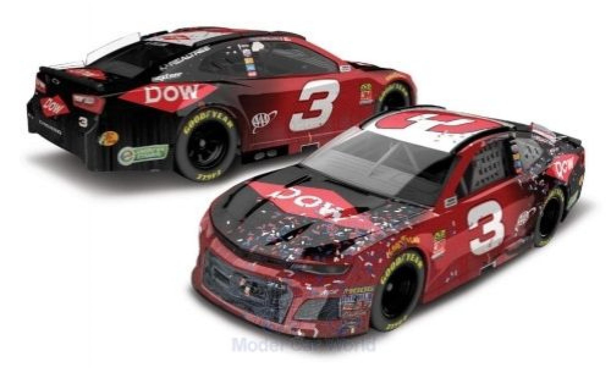 Chevrolet Camaro 1/64 Lionel Racing ZL1 No.3 Richard Childress Racing Dow Nascar 2018 Daytona 500 Win A.Dillon diecast model cars