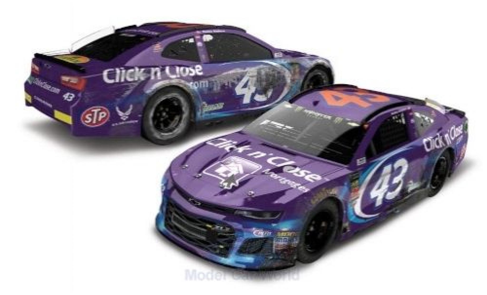Chevrolet Camaro 1/64 Lionel Racing ZL1 No.43 Richard Petty Motorsports Click n Close Nascar 2018 D.Wallace Jr. diecast model cars