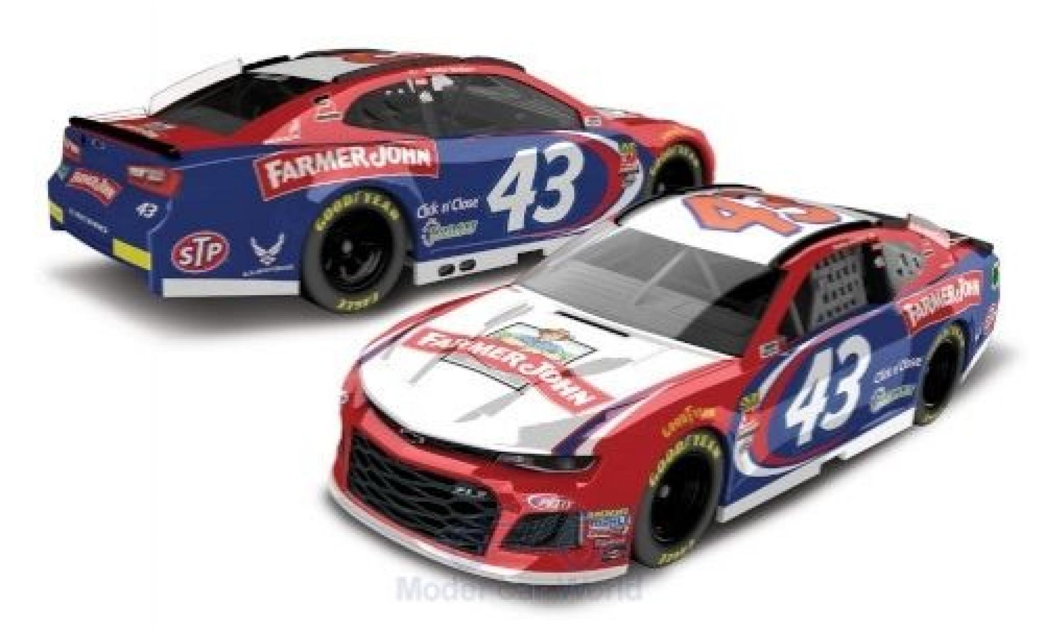 Chevrolet Camaro 1/64 Lionel Racing ZL1 No.43 Richard Petty Motorsports Farmer John Nascar 2018 D.Wallace Jr. diecast model cars