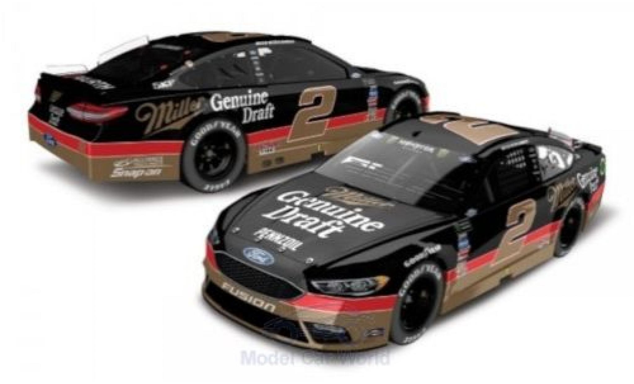 Ford Fusion 1/64 Lionel Racing No.2 Team Penske Miller Genuine Draft Nascar 2018 B.Keselowski diecast model cars