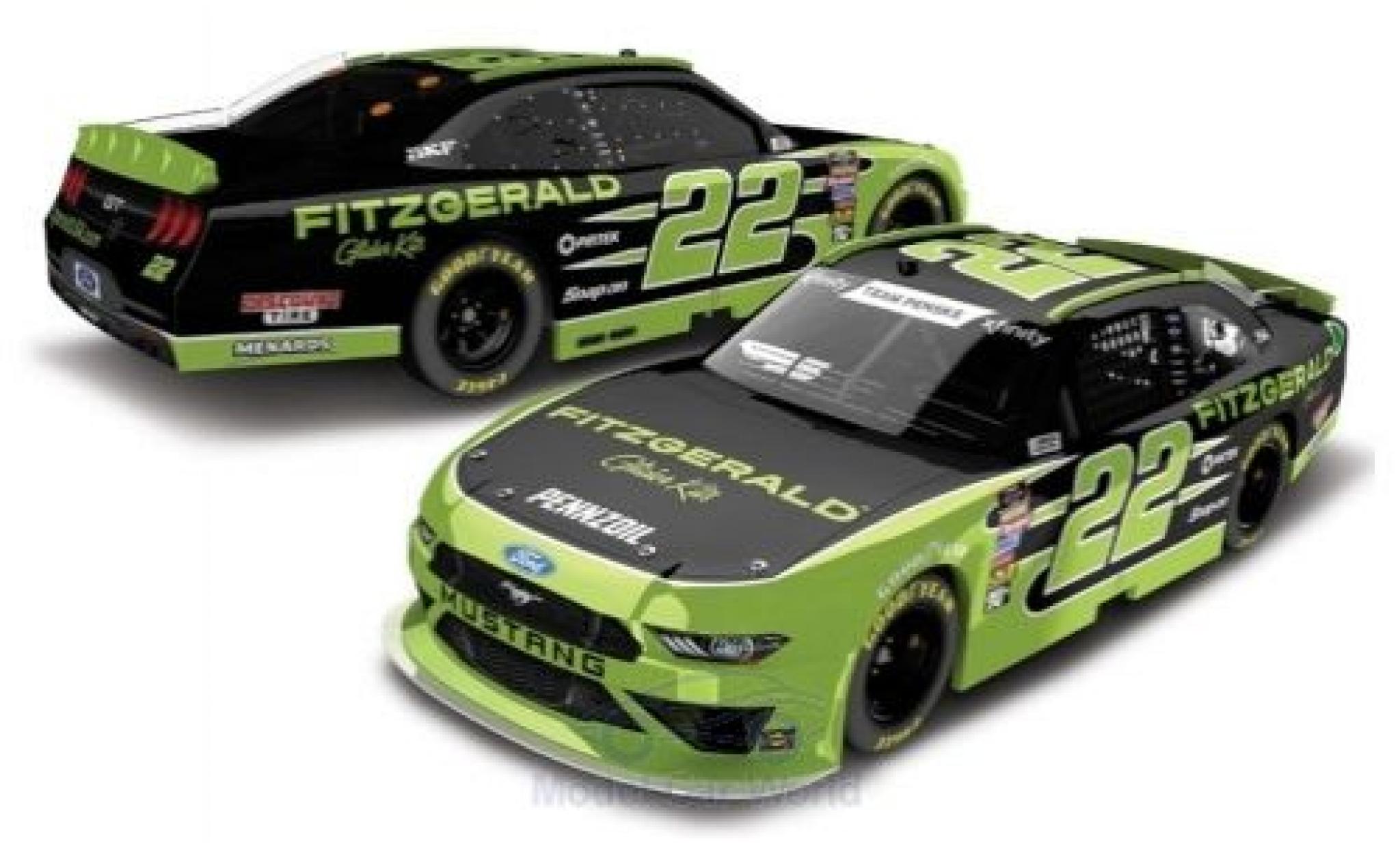 Ford Mustang 1/64 Lionel Racing No.22 Team Penske Fitzgerald Nascar 2018 diecast model cars