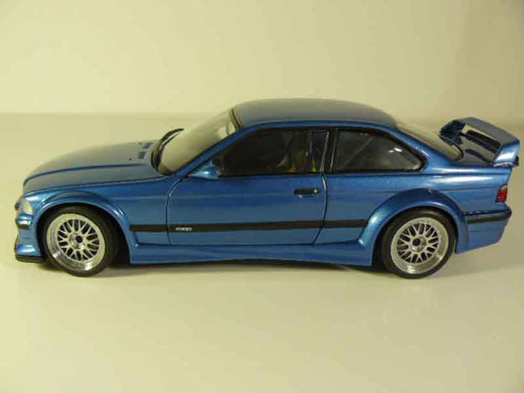 Bmw M3 coupe GTR E36 blue estoril 1/18 Ut Models