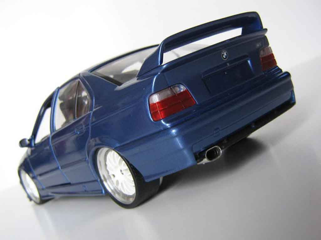 Bmw M3 coupe E36 berline blue estoril jantes bbs 1/18 Ut Models