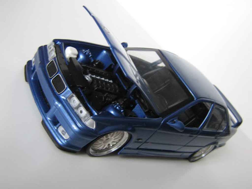 Bmw M3 coupe E36 berline blue estoril jantes bbs 1/18 Ut Models