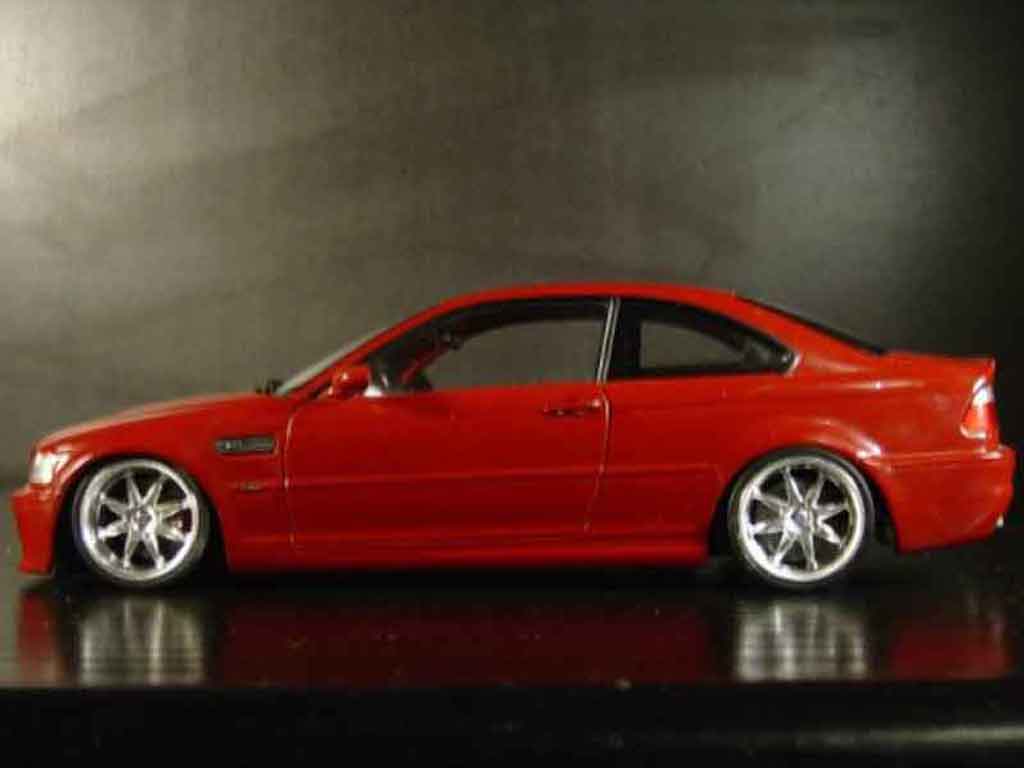 Bmw M3 E46 1/18 Kyosho tuning E46 red jantes alu diecast model cars
