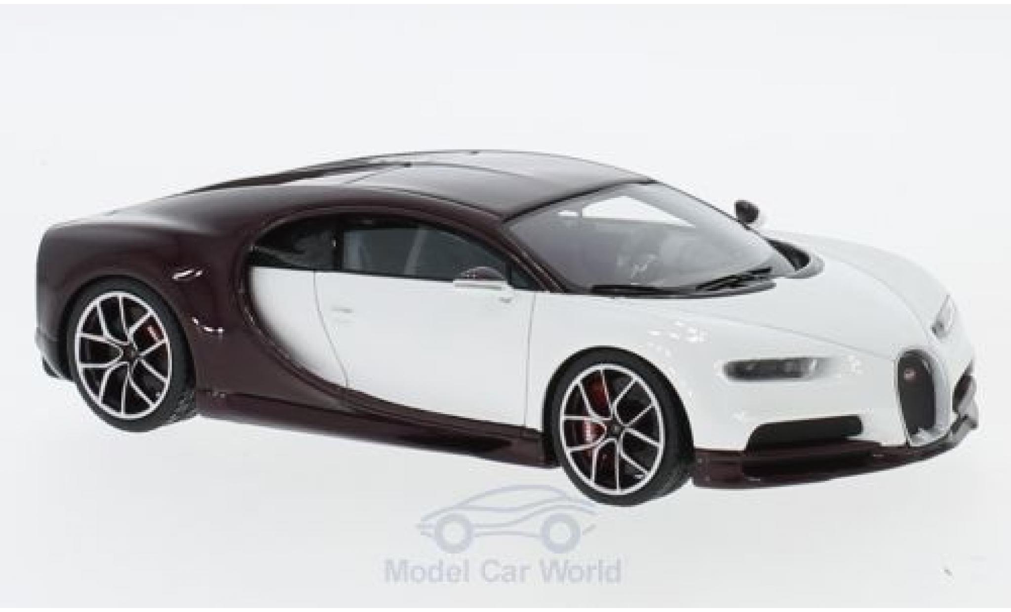 Bugatti Chiron 1/43 Look Smart white/purple diecast model cars