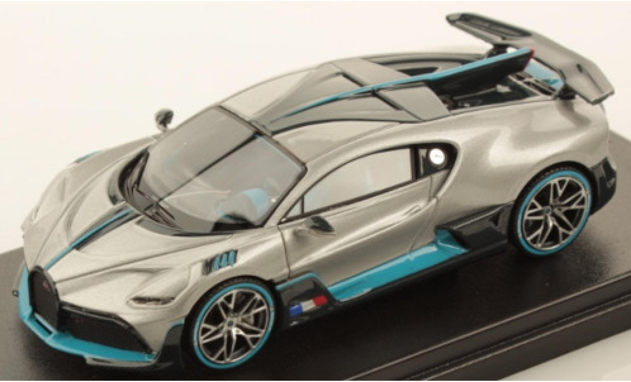 Bugatti Divo 1/43 Look Smart metallic grey/Dekor 2018 diecast model cars