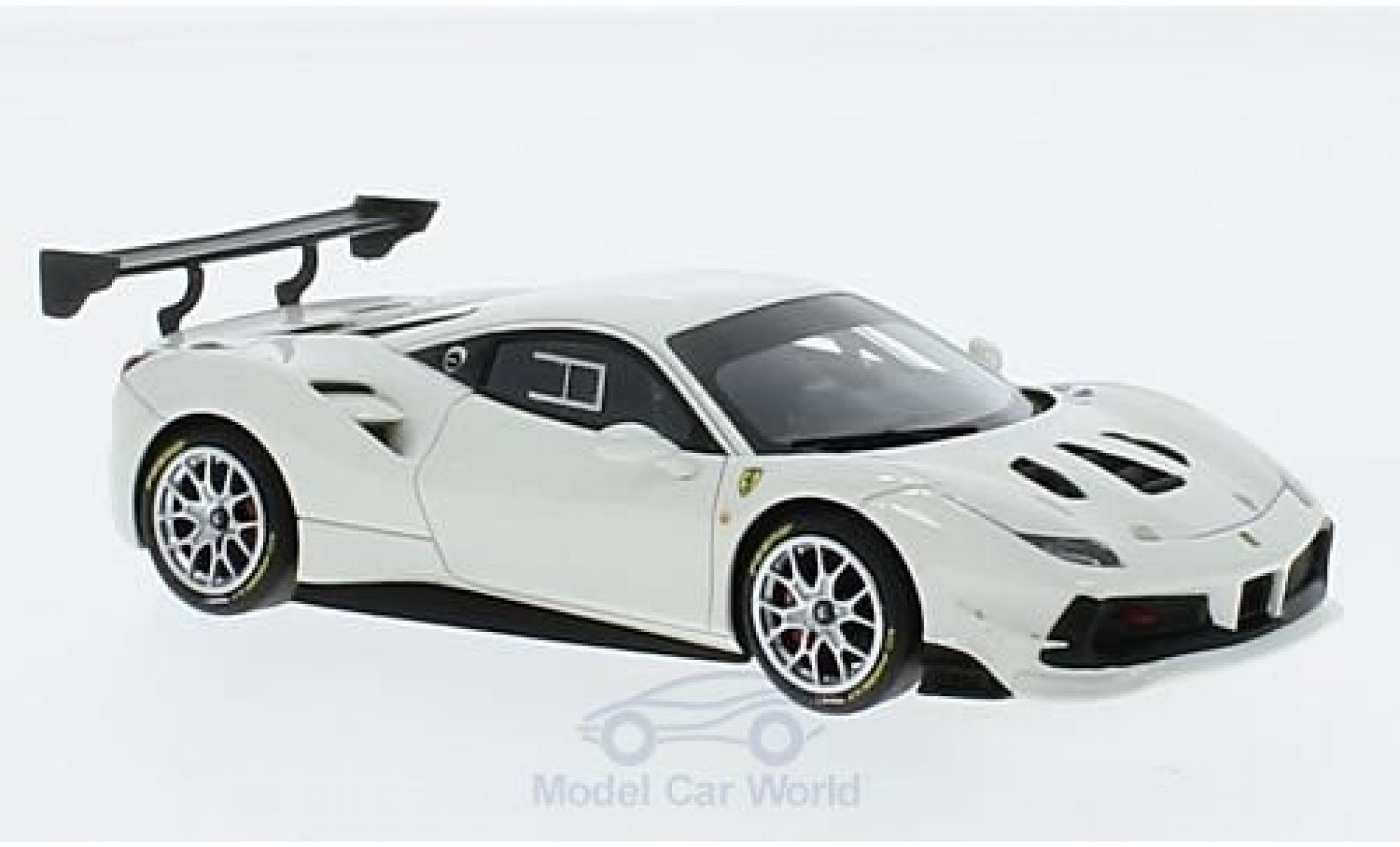 Ferrari 488 1/43 Look Smart Challenge white diecast model cars