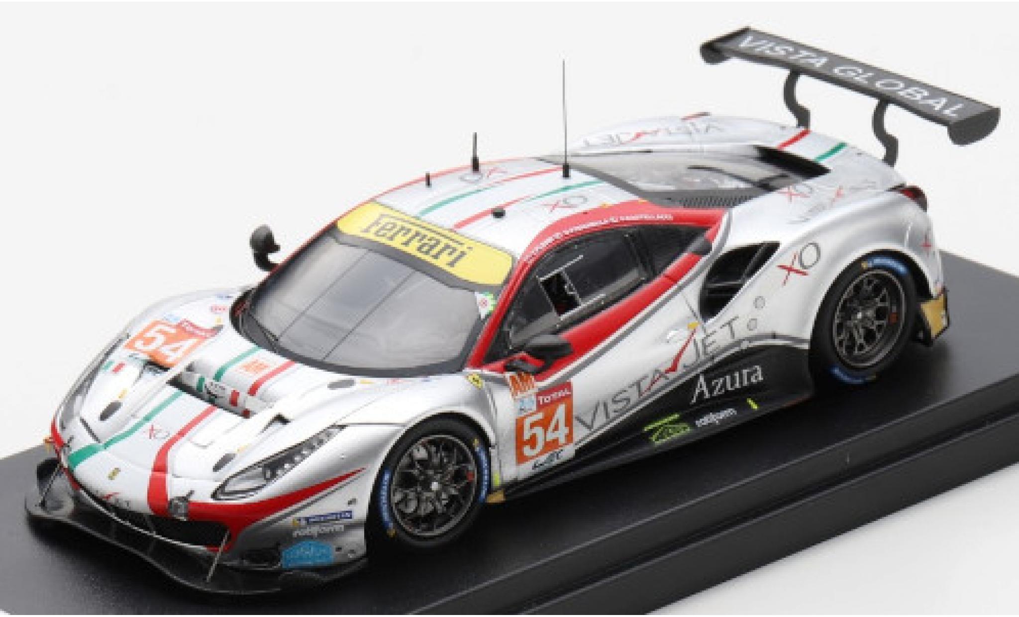 Ferrari 488 1/43 Look Smart GTE EVO No.54 AF Corse 24h Le Mans 2020 F.Castellacci/G.Fisica/T.Flohr diecast model cars
