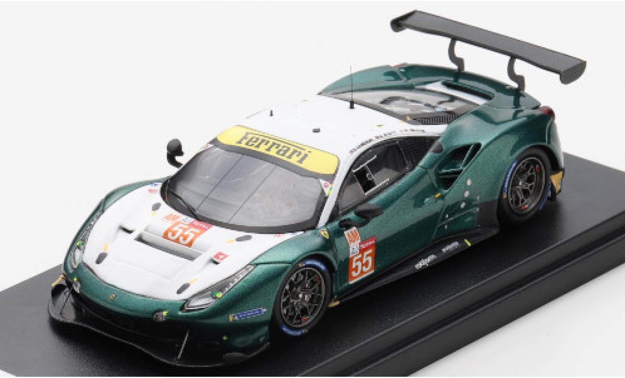 Ferrari 488 1/43 Look Smart GTE EVO No.55 Spirit of Race 24h Le Mans 2020 D.Cameron/M.Griffin/A.Scott diecast model cars