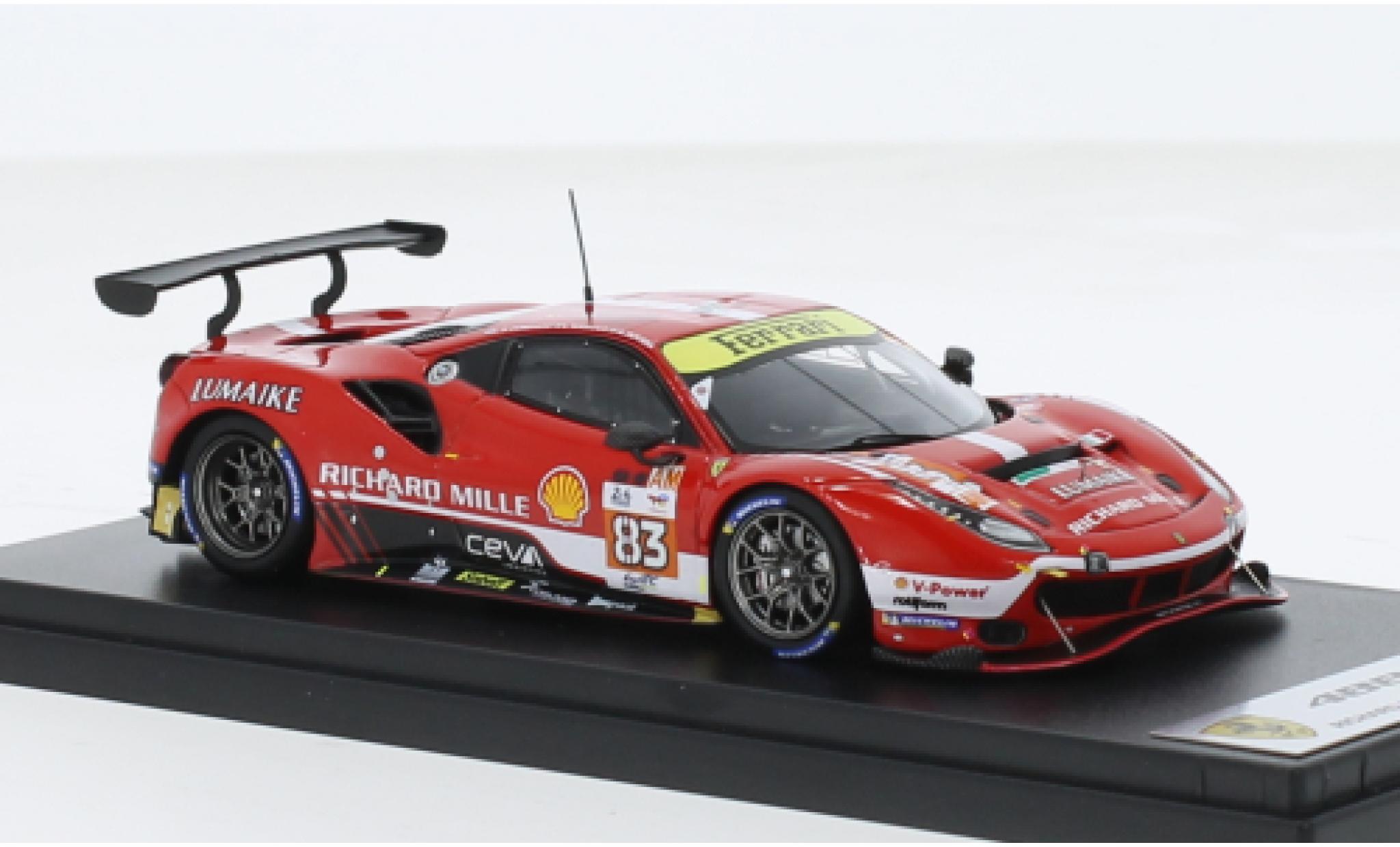 Ferrari 488 1/43 Look Smart GTE EVO No.83 Richard Mille AF Corse 24h Le Mans 2023 1:43 diecast model cars