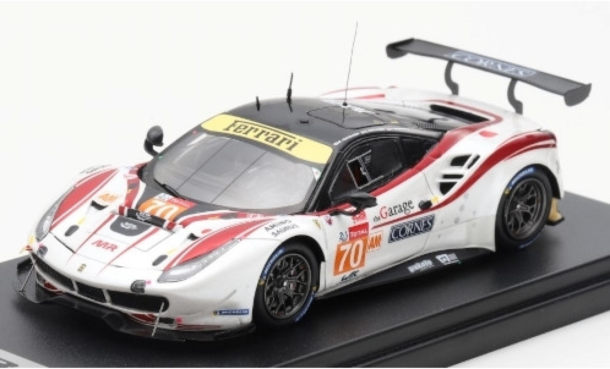 Ferrari 488 1/43 Look Smart GTE No.70 MR Racing 24h Le Mans 2019 O.Beretta/E.Cheever/M. Ishikawa diecast model cars
