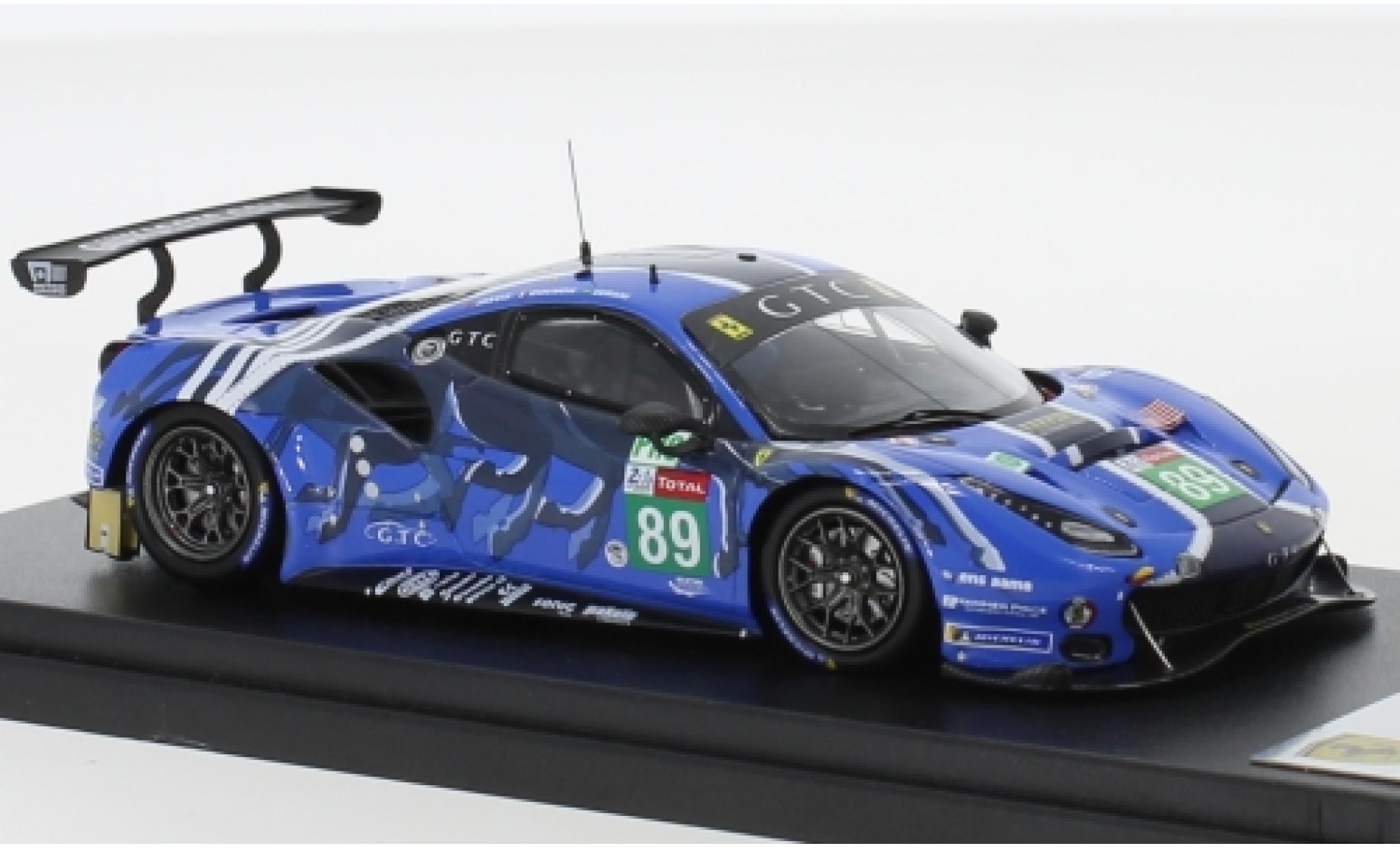 Ferrari 488 1/43 Look Smart GTE No.89 Risi Competizione GTC 24h Le Mans 2019 P.Derani/O.Jarvis/J.Gounon diecast model cars