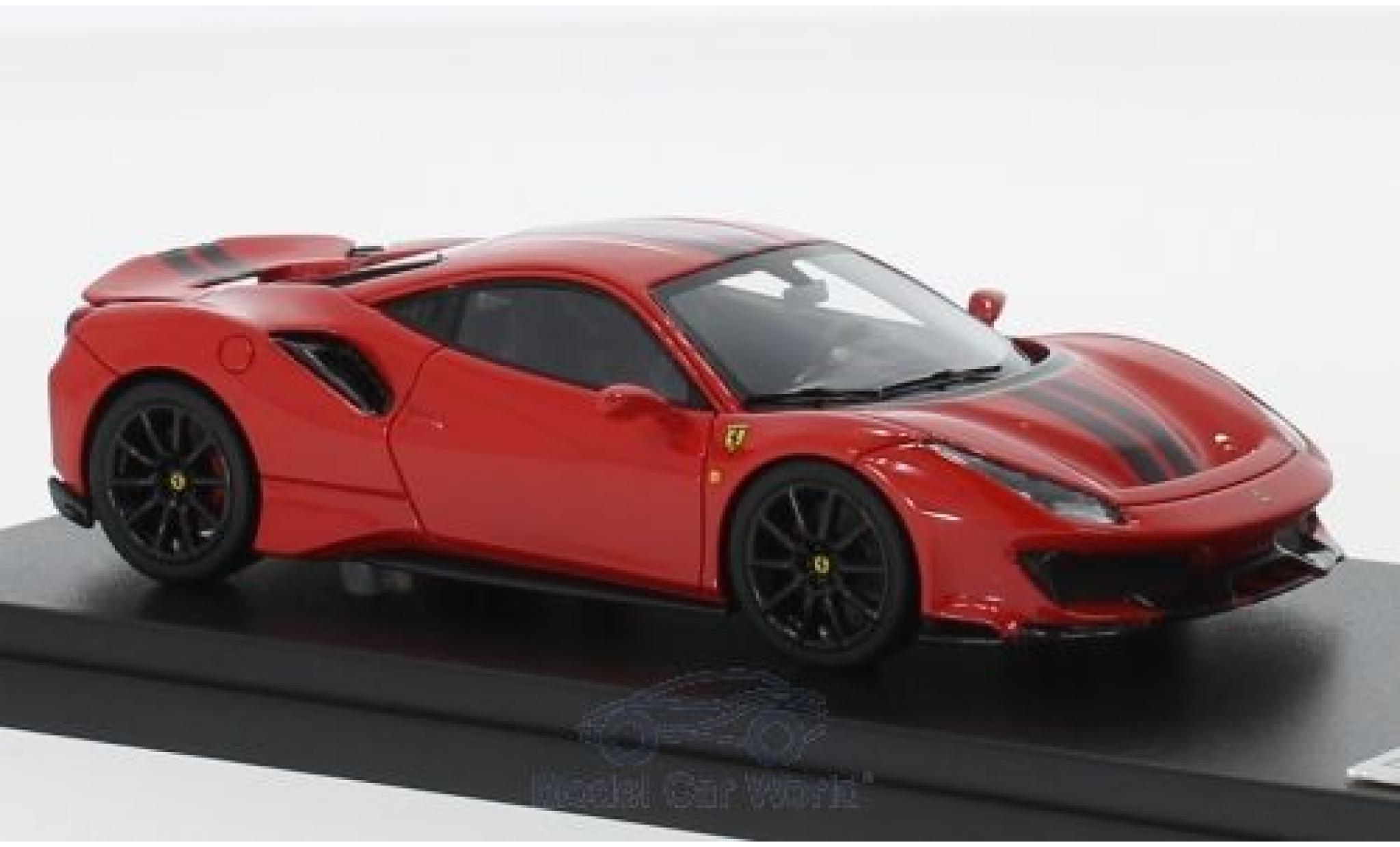Ferrari 488 1/43 Look Smart Pista red/black 2018 diecast model cars