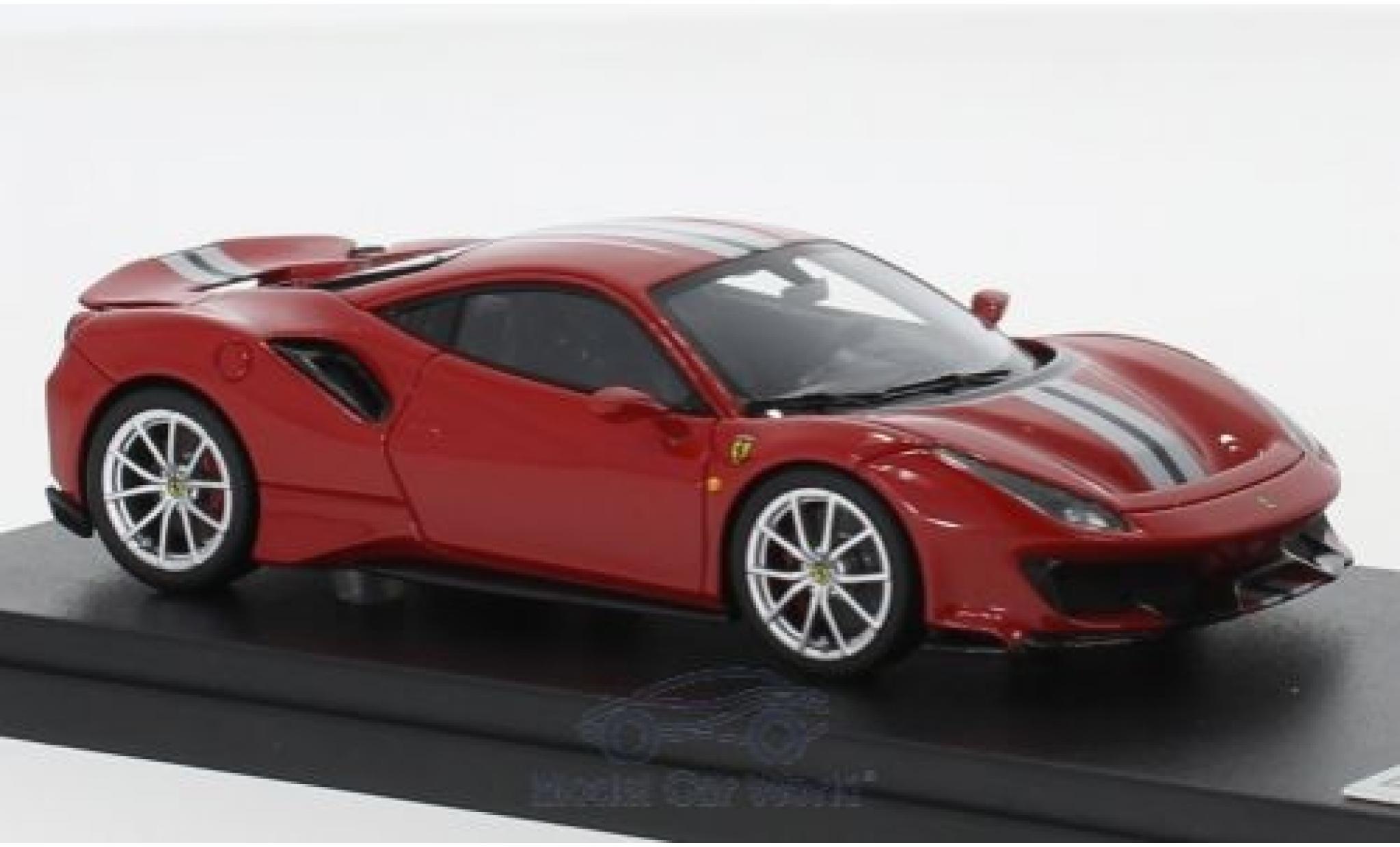 Ferrari 488 1/43 Look Smart Pista red/grey 2018 diecast model cars