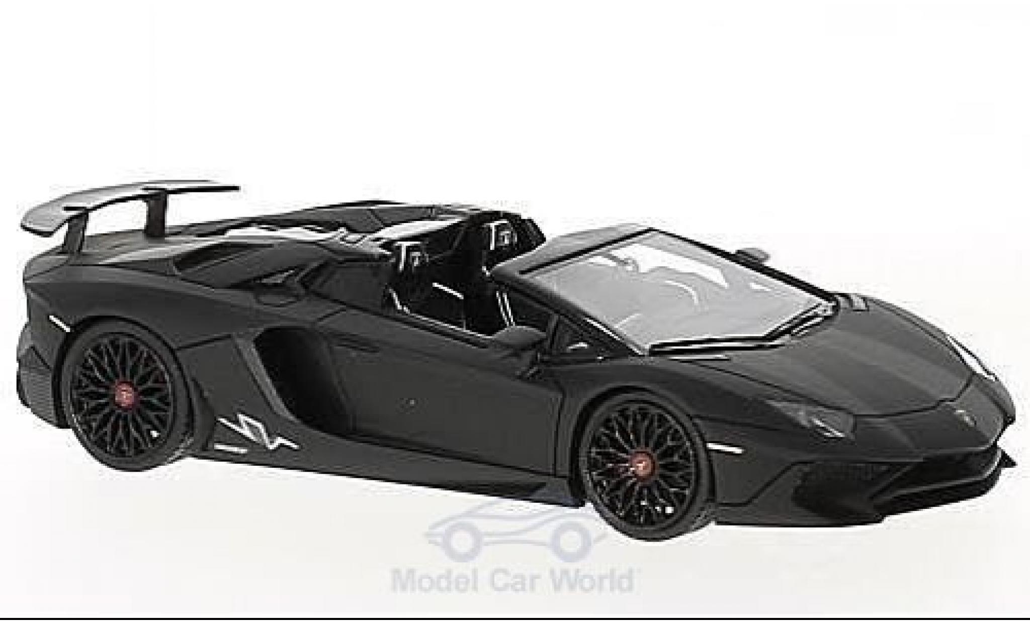 Lamborghini Aventador 1/43 Look Smart LP 750-4 Superveloce Roadster matt-black diecast model cars
