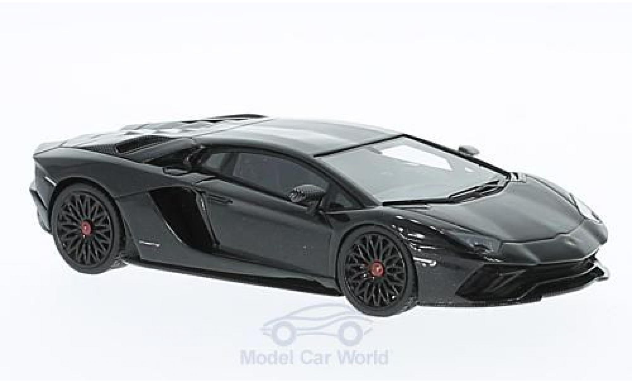 Lamborghini Aventador 1/43 Look Smart S metallic black diecast model cars