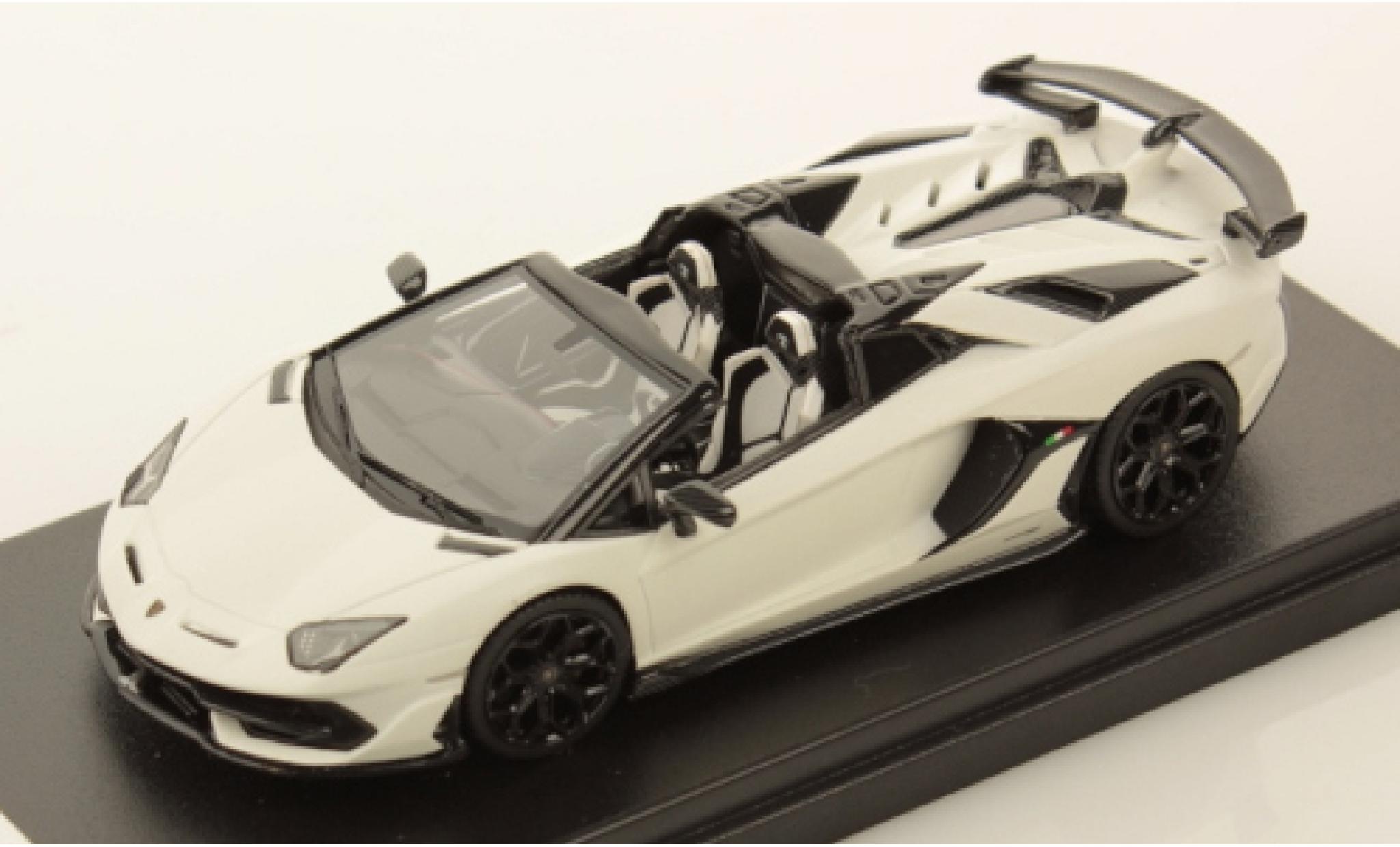 Lamborghini Aventador 1/43 Look Smart SVJ Roadster matt-white 2019 diecast model cars