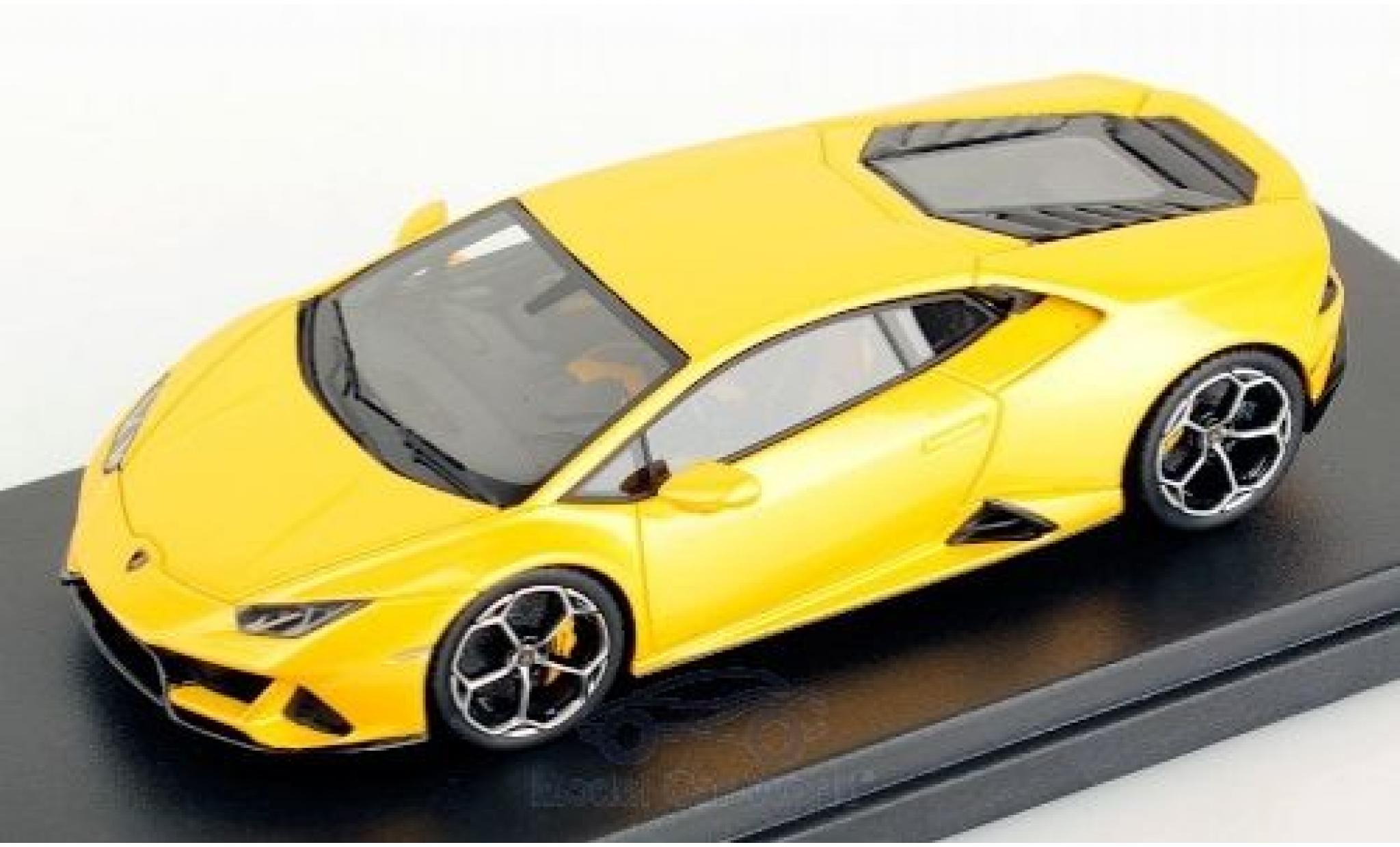 Lamborghini Huracan 1/43 Look Smart Evo metallic yellow 2019 diecast model cars